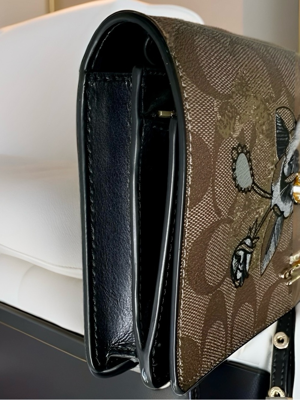 New! Coach Hayden Foldover Crossbody Clutch | Chelsea Champlain Tattoo Floral - Picture 5 of 9